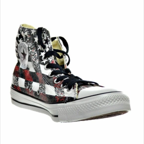 Chuck Taylor CT HI All Stars Stripes Flag Size Men 4  Women 6 - Picture 10 of 12